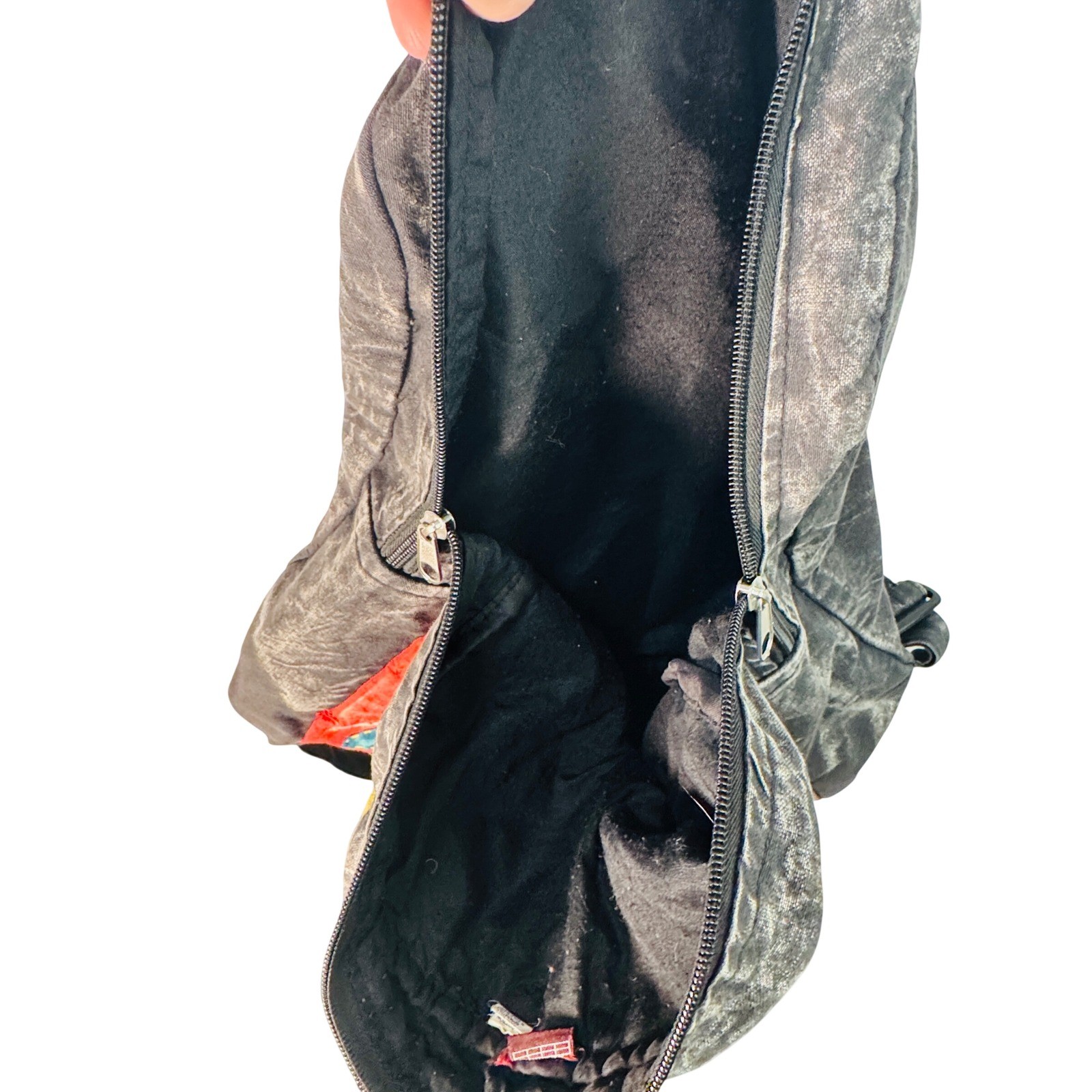 KPC Nepal Patchwork Boho Backpack Handmade Cotton… - image 8