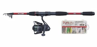 Berkley Pulse Combo Box 2,10m 5-20g Telerute + Rolle 2500FD + Rolle + Schnur + K