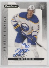 2022-23 Fall Promotion Parkhurst Priority Signings 2/60 Jacob Bryson Auto 0c3