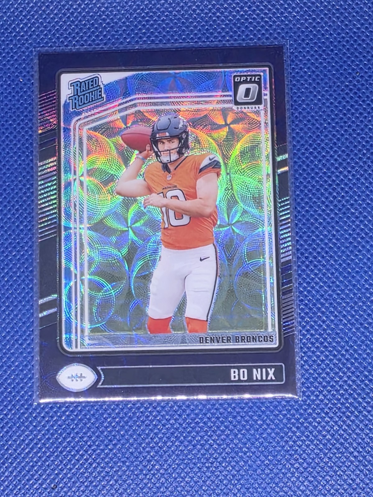 2024 Panini Donruss Optic - Rated Rookie Bo Nix #209 Purple Scope Prizm (RC)