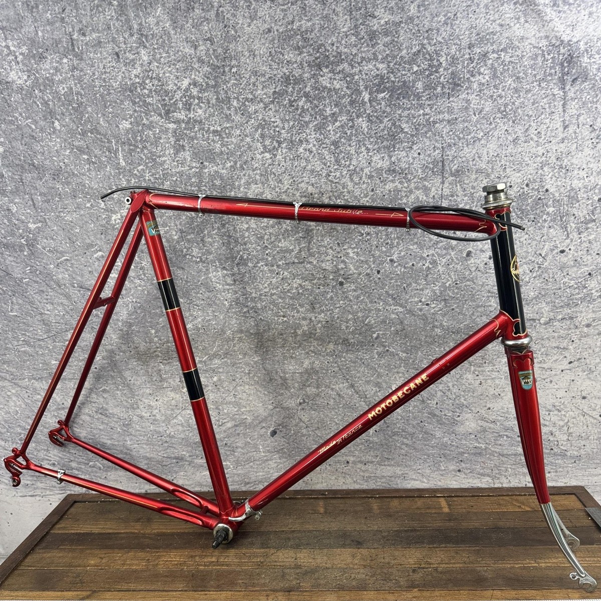 Vintage Motobecane Grand Jubile Road Frame 64cm Red Steel Vitus