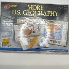 GeoSafari More U.S. Geography EI-8710 Material 1989 Educational BO300 NOS