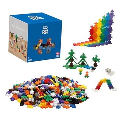 600 Piece Color Mix - Mini Interlocking Building Blocks Set, Stem Toys Basic