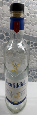 Empty Glenfiddich 14 Single Malt Scotch Bottle Bourbon Barrel Reserve Decor