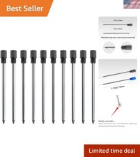 10 High-Quality Black Ink Refills   1mm Medium Tip for Smooth Writing Experience