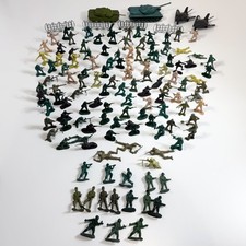 Huge Lot Plastic Toy Soldiers Army Men Military Vehicles Tanks Stealth Jets
