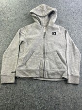 Abercrombie Kids Gray Sherpa Lined Zip Hoodie Youth Size 9/10