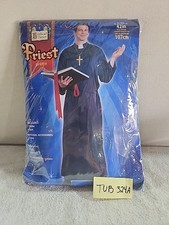 Classic Priest Robe Adult Halloween Costume Party Fits Up To Chest Size 42  