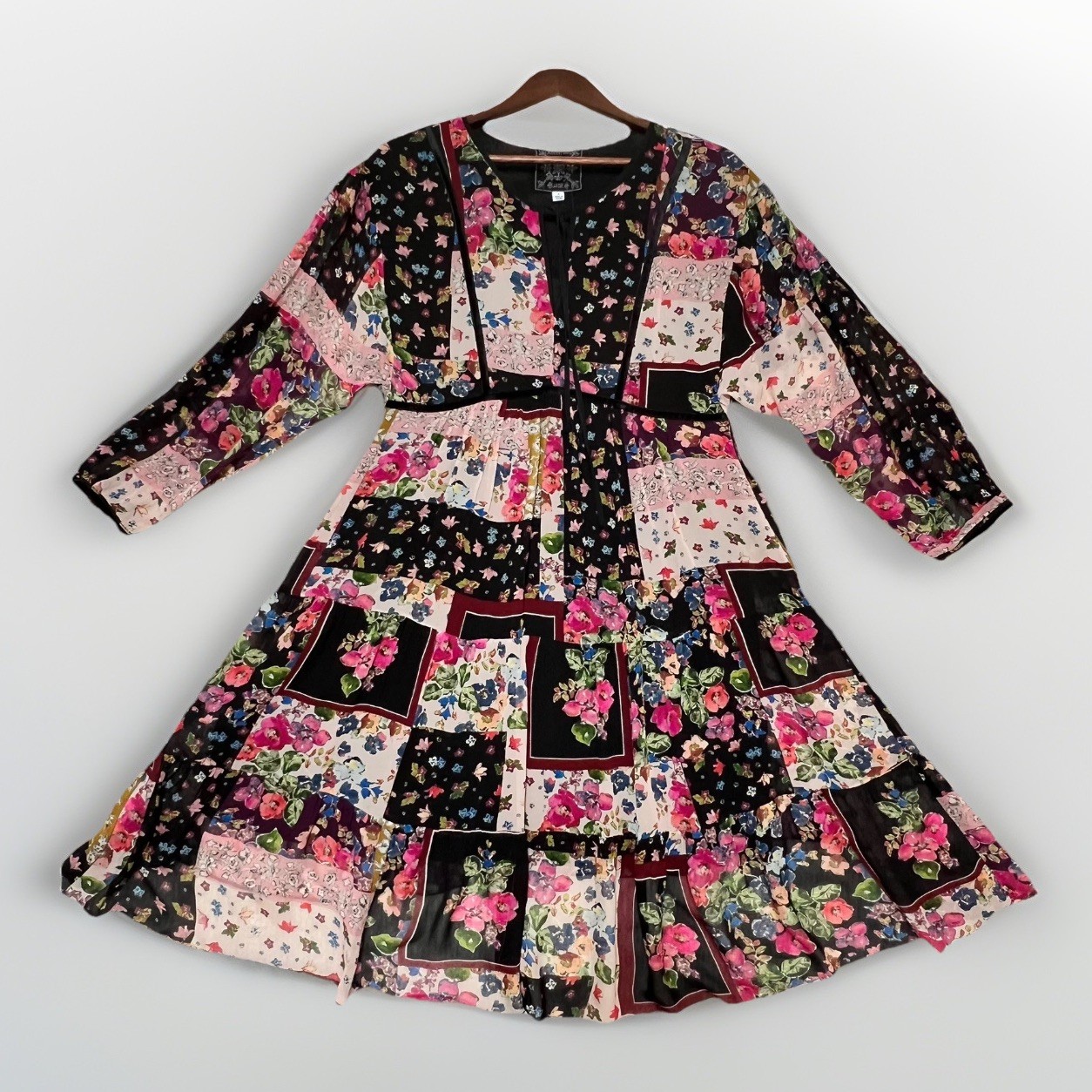 Johnny Was Cruces Patchwork Boho Cottagecore Flor… - image 1