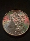 Beautiful Morgan Dollar 1886 from old collection, ungraded uncirculated MS Gem