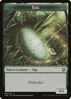 4x Egg / Snake double sided Token - NM - Dominaria United - SPARROW MAGIC mtg