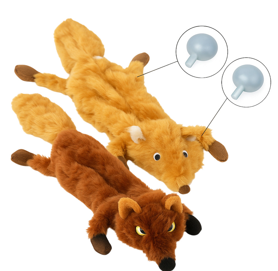 2 Pack Dog Squeaky Plush Toy For Small Medium Large Dogs No Stuffing Dog Toys