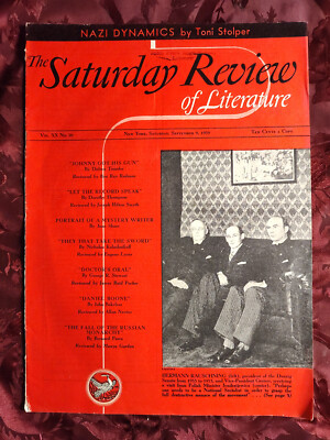 Saturday Review September 9 1939 LESLIE FORD JANE SHORE
