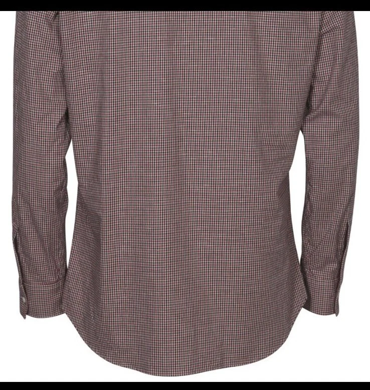 DSQUARED2 Camicia elegante uomo quadri quadri rosso navy bianco sporco Tg IT 50