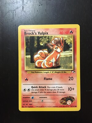 Brock s Vulpix 73/132 Gym Heroes Pokémon Card