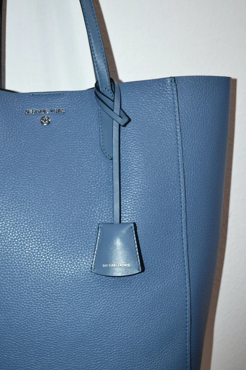 NWT Michael Kors Denim Pebbled Leather Sinclair Large NS Shoulder