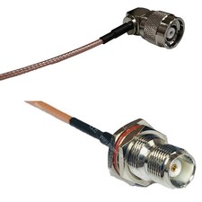 RG316 RP-TNC Male Angle to TNC FEMALE BULKHEAD RF Cable Rapid-SHIP LOT