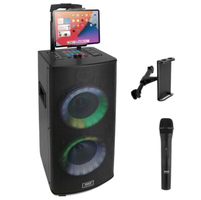 Pyle Dual 8   Portable Wireless BT Speaker System   TWS Function, Rechargeable