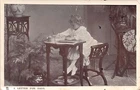 YOUNG GIRL WRITING LETTER FOR DADA~TUCK MOTHER'S DARLING GLOSSO POSTCARD 1907