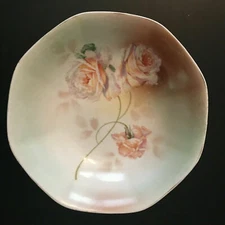 Royal Rudolstadt Prussia roses floral serving bowl popcorn!