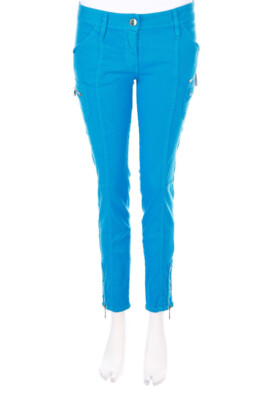 ICEBERG Pants Linen Patch Pockets D 40 cyan NEW