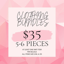 clothing bundles of new and lightly worn