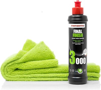 Politur menzerna FINAL FINISH FF 3000 250ml + Mikrofaser Poliertuch 40x40 550GSM
