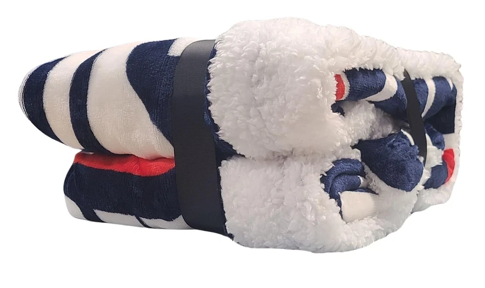 Extra Large Silk Touch Plush Sherpa Throw Blanket, 60" x 70" (Boston Red Sox) - Image 3 of 3