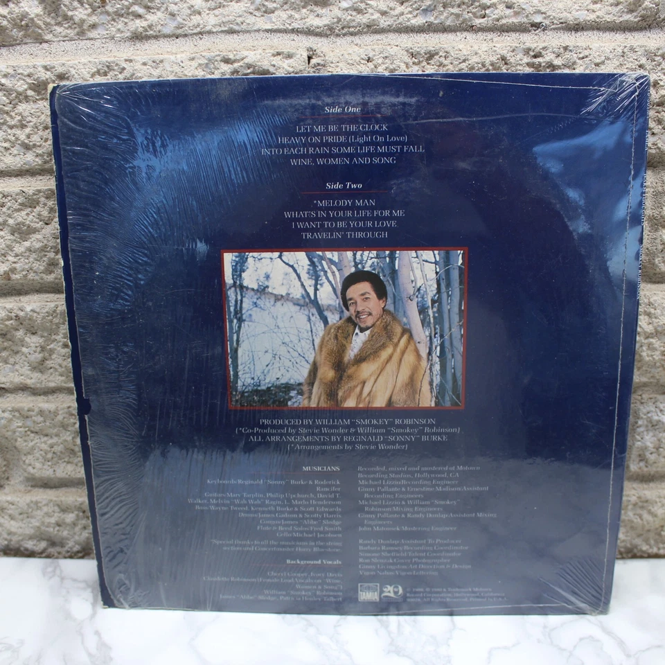 Smokey Robinson Warm Thoughts Vinyl Record LP VG+ Album W/ Inner Sleeve - Image 2 of 4