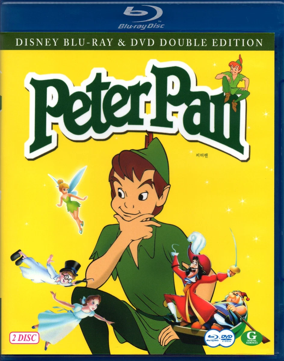 Disney Classic Tale - Peter Pan - Blu ray & DVD Disc Set - Region Free (NEW)