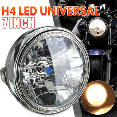 Scheinwerfer Motorrad 7 Zoll H4 Standlicht Universal für Honda Suzuki Yamaha