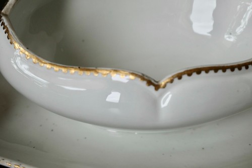 Superbe sucrier en porcelaine de Boissettes époque 18ème, Louis XV / Vieux Paris - Photo 10/12