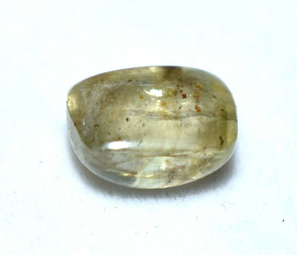 3.90 Ct Natural Yellow Aquamarine Cabochon Certified Untreated Loose Gemstone - Image 3 of 3