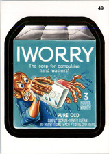 WACKY  CARD  IWORRY    # 49    FREE SHIPPING 