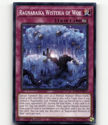 ROTA-EN077 Ragnaraika Wisteria of Woe : Common 1st Edition YuGiOh Card