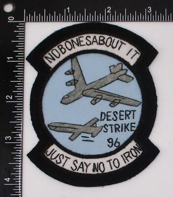 USAF PATCH US AIR FORCE OPERATION DESERT STRIKE IRAQ 1996 B-52