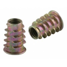 10x M8 18mm  D Nuts Hex Drive Wooden Thread Insert Type D Furniture Upholstery