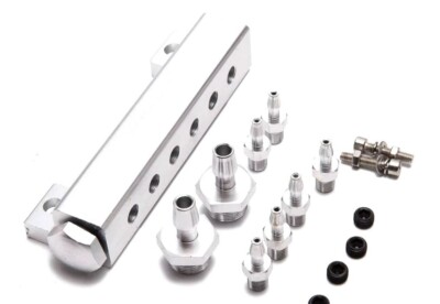 Motorsport Vakuum Ansaugkrümmer Turbo Kits 6Port 1/8 NPT Wastegate Boost Block
