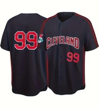 Custom Vaughn #99 Baseball Jersey Sewn Custom Names Hip Hop Cosplay Party