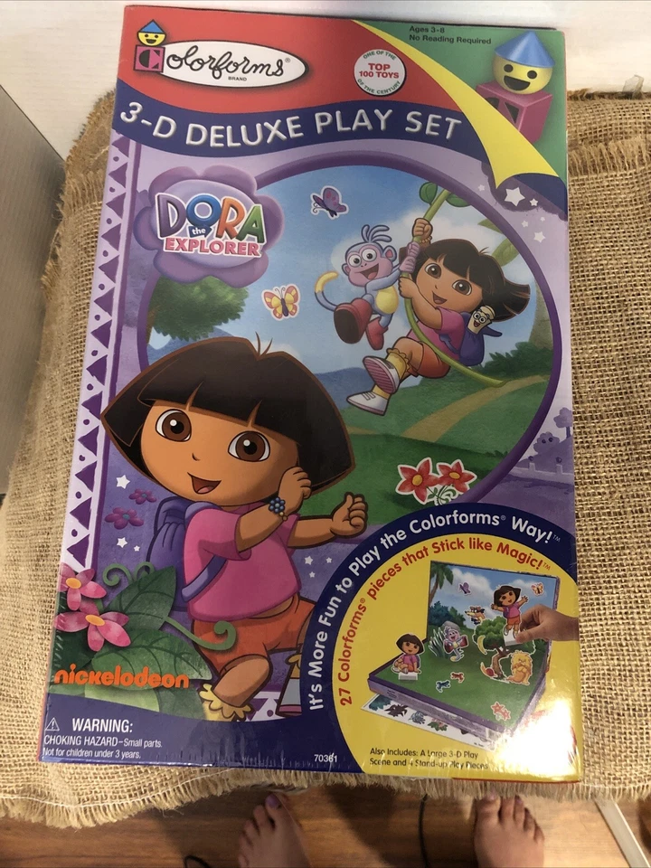 NUEVO Juego Sellado Colorforms Dora la Exploradora y Mono Púrpura 3D Deluxe Foto 2 de 4