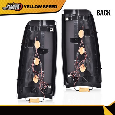 AKKON - For 99-06 GMC Sierra / 99-02 Chevy Silverado Pick Up Truck Black Bezel LED Tube Tail Brake Lights Lamp, Tail Light Assemblies - Canada