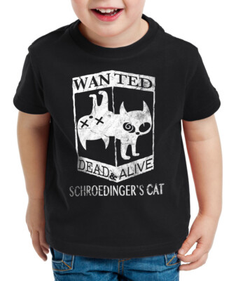 Wanted Schroedingers Katze Kinder T-Shirt big sheldon bang cooper cat theory top