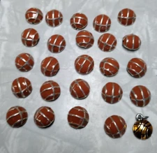 BULK 25 TENNIS BALLS BRACELET NECKLACE CHARMS CRAFTS SILVER TONE 1/2"D