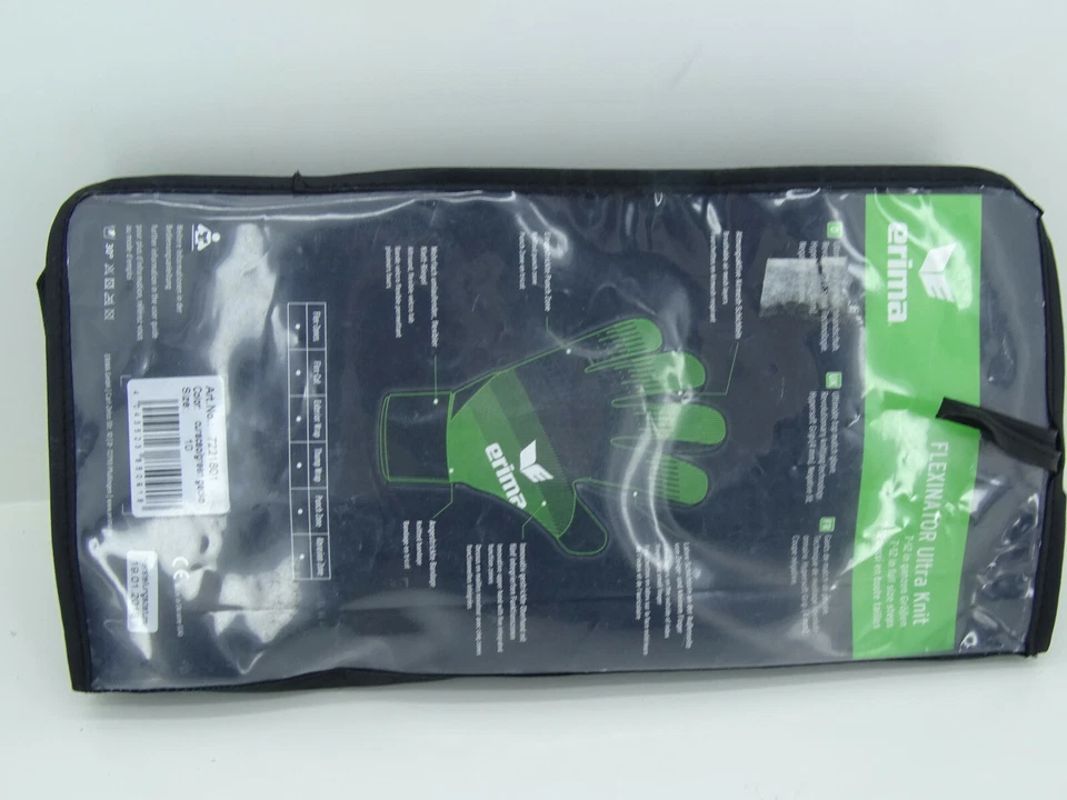 Erima Flexinator Ultra Knit Goalkeeper Gloves Soccer 7221801 Size 10 - Image 4 of 4