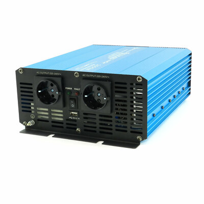 Spannungswandler 12V 2000 4000 Watt reiner SINUS Inverter Wechselrichter 2000 W