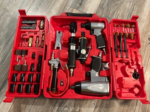 Mastergrip 77 Piece Air Tool Set Nice Missing Couple Parts - 第 1/12 張圖片