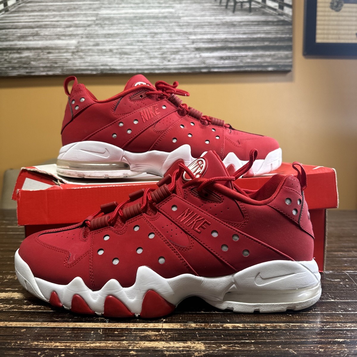 Nike Air Max 2 Shoes CB 94 Retro Low Gym Red White 917752 Nike Air Max 2 Shoes CB 94 Retro Low Gym Red White 917752