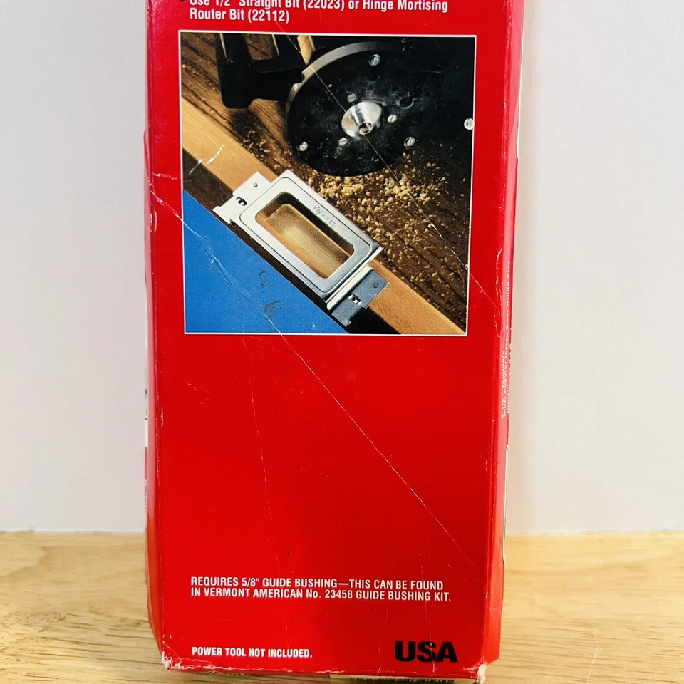 Vermont American #23457 Juego de plantillas de acero para mortaja con bisagra nuevo en caja Foto 3 de 4