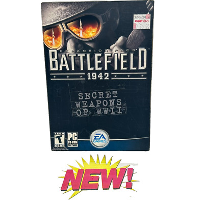Battlefield 1942 Expansion Pack Secret Weapons of WWII PC CD Rom 2003 Sealed