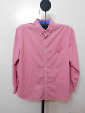 Chaps Red Check Long Sleeve Button Front Shirt - Size XXL